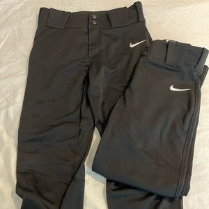 Boys black Nike baseball pants
